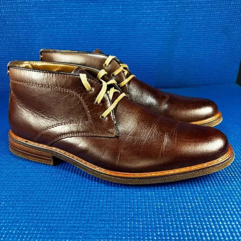 🔴 Chaps Parson Chukka Boots Men`s Size 10M Brown Casual Shoes 96-36017